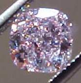 This diamond has a delicious light purple pink color- very apparent, and quite lovely. Pink is quite rare in diamonds, and very very special. The color manifests itself in a different way than the shade of Yellow for example.