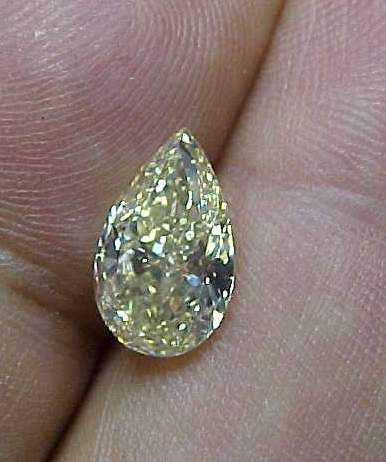yellow pear diamond