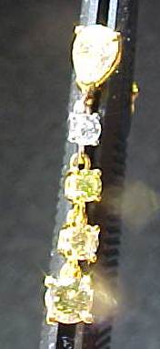 yellow diamond earrings