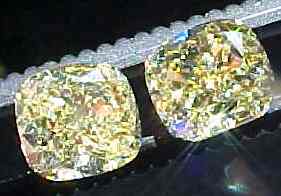yellow diamond pair