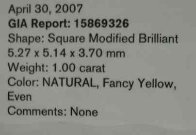 yellow diamond earrings