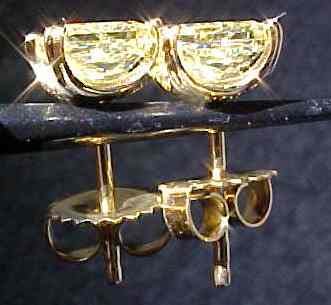 yellow diamond earrings