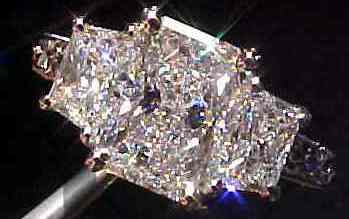 radiant diamond with trapezoids