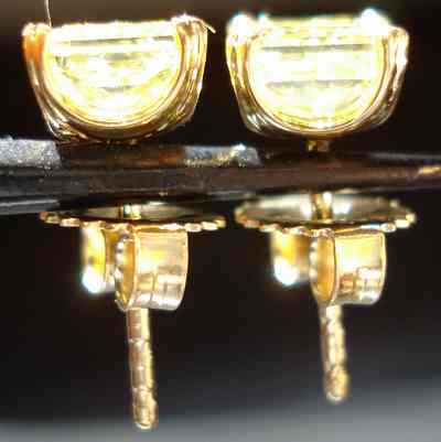 yellow diamond earrings