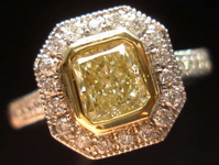 orange diamond ring