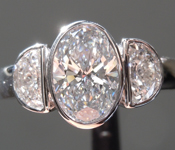 1.02ct G (Blue) Oval Shape VS1 Lab Grown Diamond Ring R10579