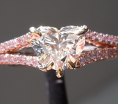 0.91ct D VVS2 Heart Shape Lab Grown Diamond Ring R10617