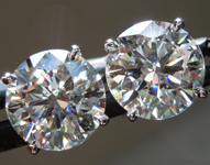 4.10ctw E VVS2 Round Brilliant Lab Grown Diamond Earrings R10968