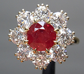 1.84ct Round Ruby Ring R10985