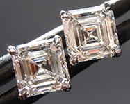 SOLD...1.69ctw D-E Asscher Cut Lab Grown Diamond Earrings R11027