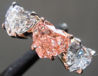 1.19ct Pink VS1 Heart Shape Lab Grown Diamond Ring R11111