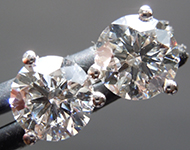 2.20ctw E VS1 Round Brilliant Lab Grown Diamond Earrings R11061