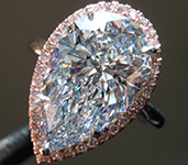 4.36ct G (Blue) VVS2 Pear Shape Lab Grown Diamond Ring R11133