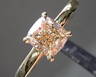 1.00ct W-X (Brown) VS2 Cushion Cut Diamond Ring R10466
